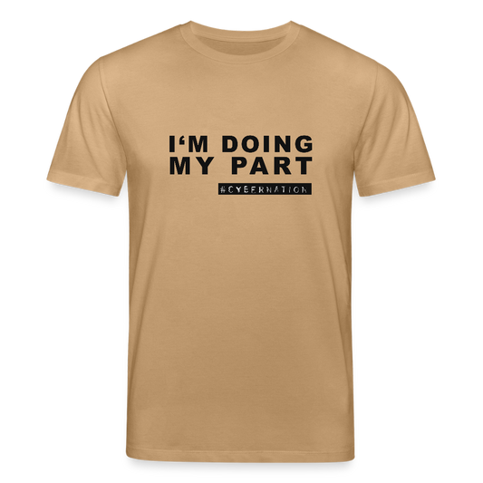 Shirt "doing my part" - Karamell