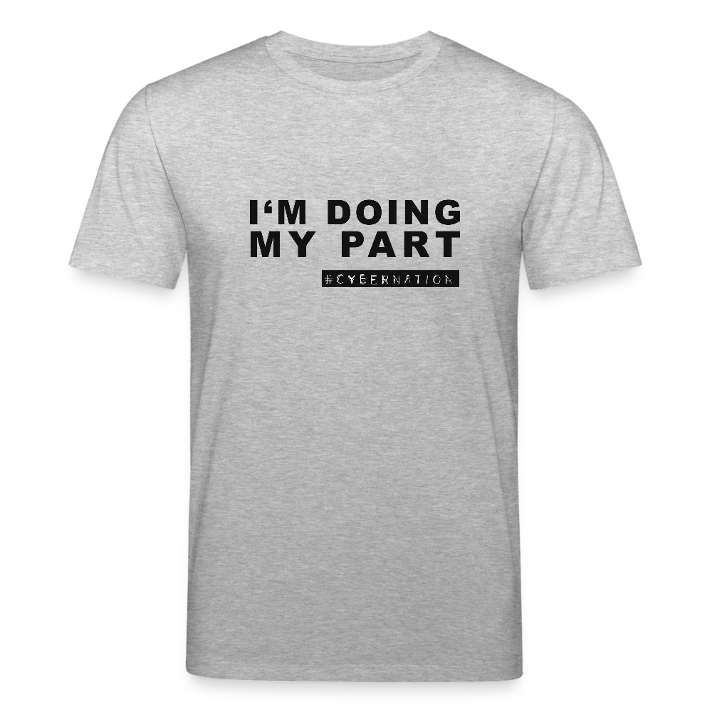 Shirt "doing my part" - Grau meliert