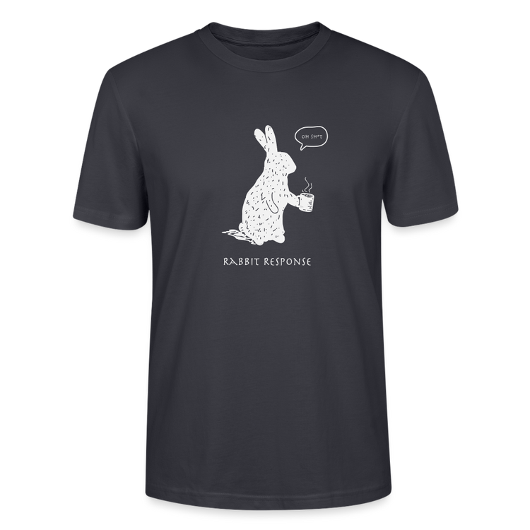 Shirt "Rabbit Response" - Dunkles Graublau